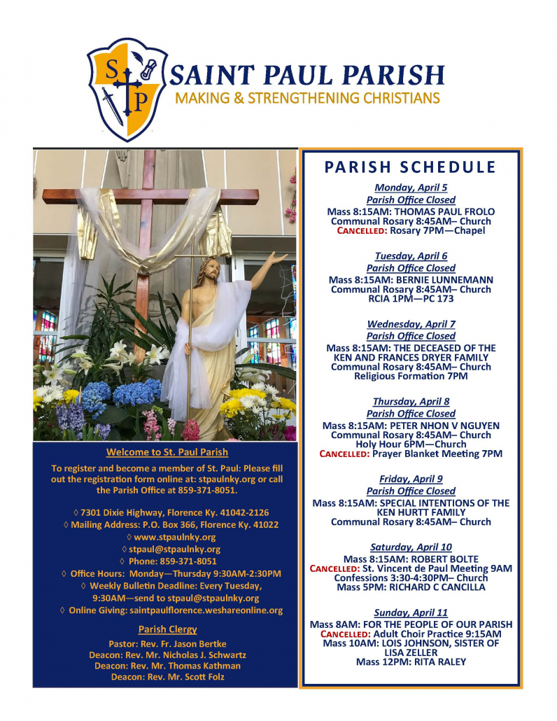 Bulletin St. Paul Parish
