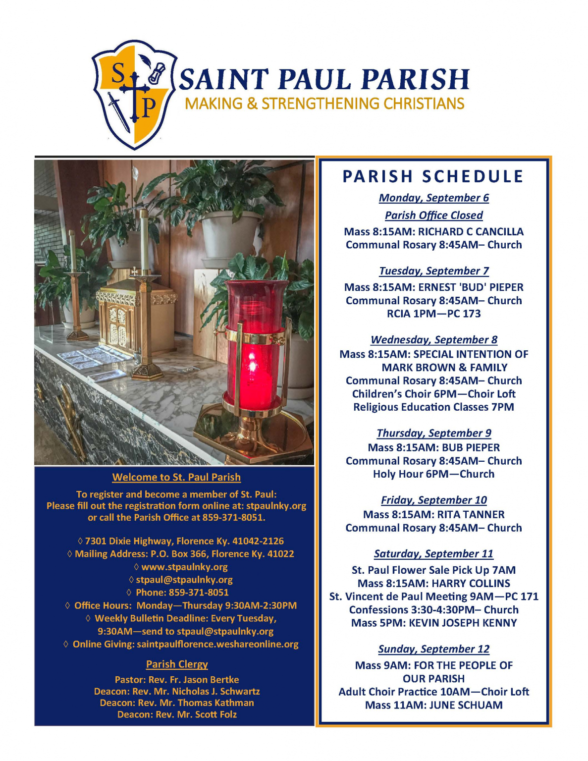 Bulletin St. Paul Parish